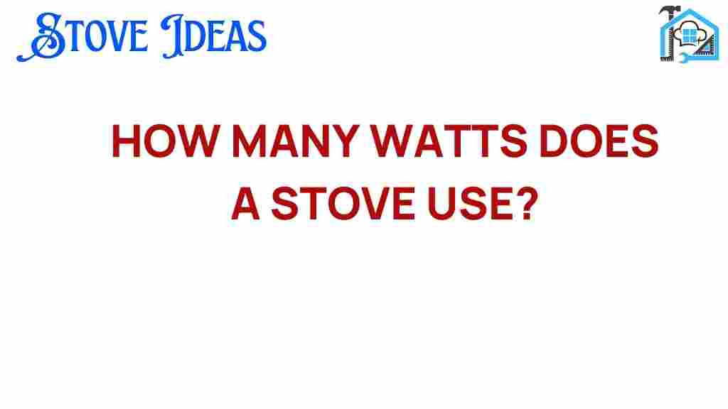 how-many-watts-stove-uses