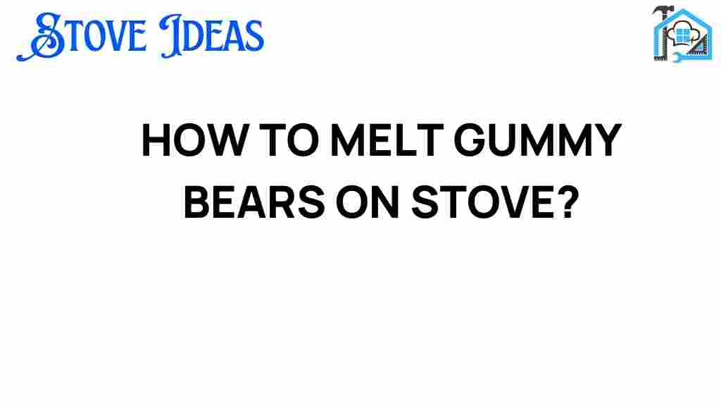 melt-gummy-bears-on-stove